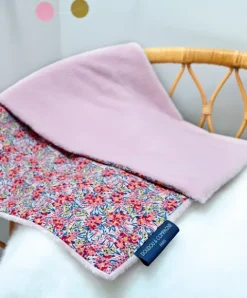 Doudou et Compagnie Plaid rose douceur - BOH'AIME 70x100 cm> Les Plaids