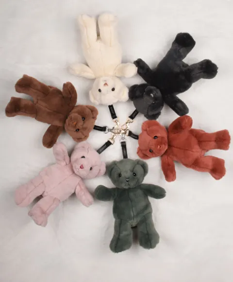 Doudou et Compagnie porte clé - Bijou de sac Ours peluche - 20 cm - Rose clair> Porte-Clé