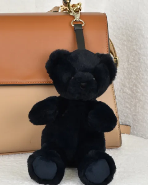 Doudou et Compagnie porte clé - Bijou de sac Ours peluche noir - 20 cm - Noir> Porte-Clé