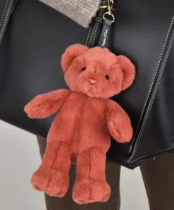 Doudou et Compagnie porte clé - Bijou de sac Ours peluche - 20 cm - Terracotta><noscript><img width=