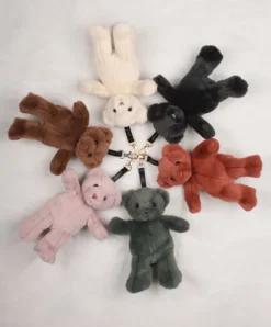 Doudou et Compagnie porte clé - Bijou de sac Ours peluche - 20 cm - Marron><noscript><img width=