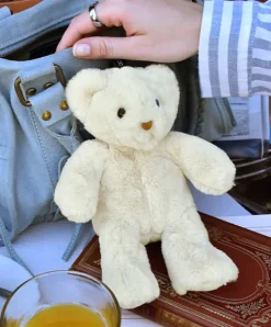Doudou et Compagnie porte clé - Bijou de sac Ours peluche - 20 cm - Ivoire> Porte-Clé