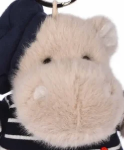 Doudou et Compagnie Porte clé hippopotame avec béret et marinière- 15 cm><noscript><img width=