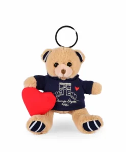 Doudou et Compagnie Porte clé Ours sweat marine Champs Elysées - 15 cm> Peluches|Les Ours En Peluche