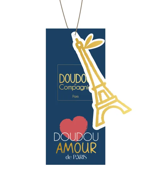 Doudou et Compagnie Porte clé Ours Sweat Tour Eiffel- 15 cm> Peluches|Les Ours En Peluche