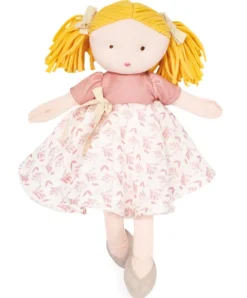 Doudou et Compagnie Poupée de chiffon en coton BIO - Camélia - 30 cm> Poupées De Chiffon