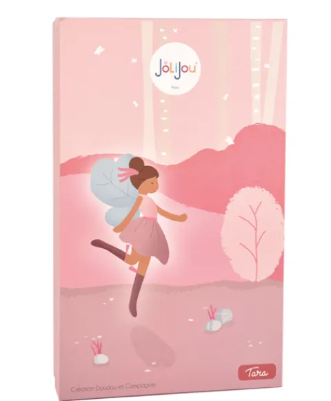 Doudou et Compagnie Poupée souple fée de la forêt - Tara - violette et bleue - 25 cm> Poupées De Chiffon