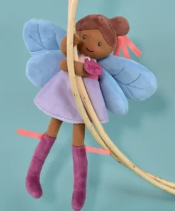 Doudou et Compagnie Poupée souple fée de la forêt - Tara - violette et bleue - 25 cm><noscript><img width=