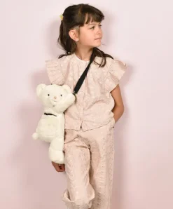 Doudou et Compagnie Sac bandouliere - Ours en peluche beige - 30 cm> Peluches|Les Ours En Peluche