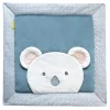 Doudou et Compagnie Tapis de Parc koala Yoca - bleu / vert - 100 x 100 cm> Les Tapis