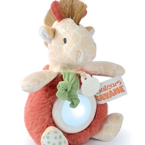 Doudou et Compagnie Veilleuse bébé girafe - 15 cm> Veilleuses