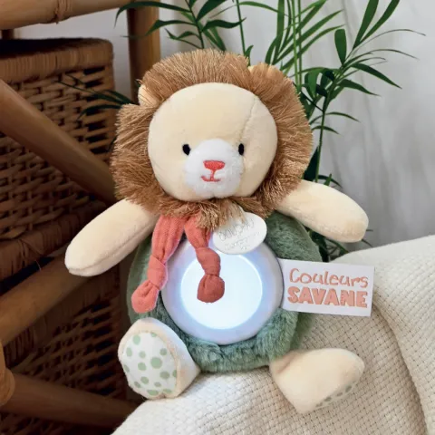 Doudou et Compagnie Veilleuse bébé Lion -15 cm> Veilleuses