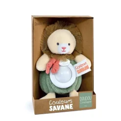 Doudou et Compagnie Veilleuse bébé Lion -15 cm><noscript><img width=