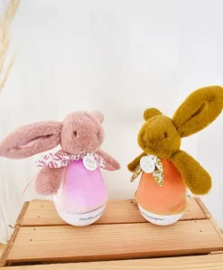 Doudou et Compagnie Veilleuse bebe musicale Culbuto rose - 16 cm><noscript><img width=