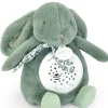 Doudou et Compagnie Veilleuse Lapin Musicale Projection mur avec chansons Douces - Vert> Veilleuses