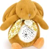 Doudou et Compagnie Veilleuse Lapin Musicale Projection mur avec chansons Douces - Jaune moutarde> Veilleuses